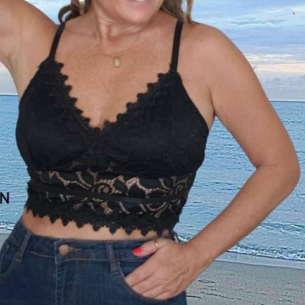 Women's Size Large  Black Bralette